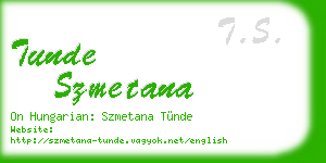 tunde szmetana business card